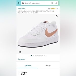 Size 7 youth Nike shoes!